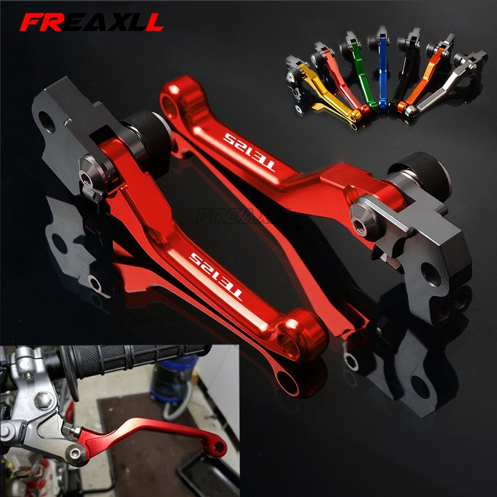 For HUSQVARNA TE125 TE 125 2014 2015 2016 Accessories CNC Aluminum Levers Motorcycle Pivot Dirt Bike Brake Clutch Handles | Автомобили и