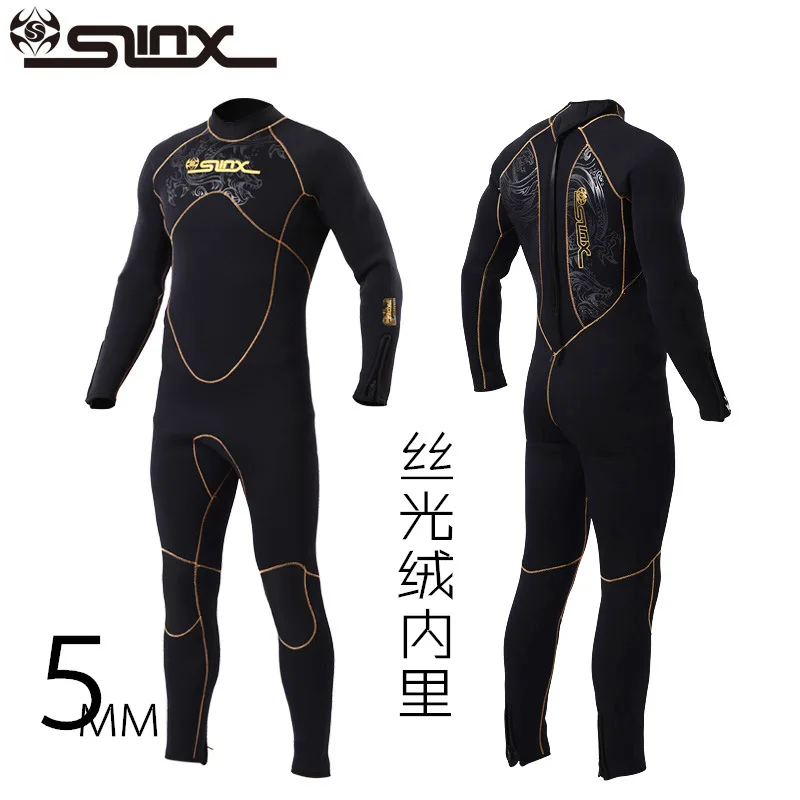 

5 mm wetsuit men's siamese 5 mm suede lining warm slinx wetsuit wetsuit