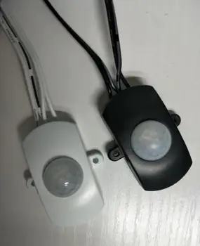 

Black White LED Strip Automatic DC 5-24 5A PIR Body Infrared Motion Detector Small Sensor Switch for DIY