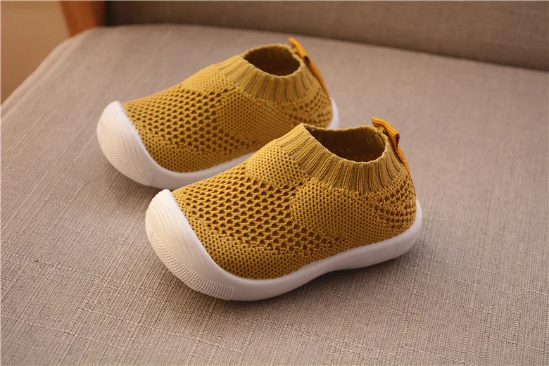 Autumn newborn first walk soft shoes baby boys girls casual shoes fashion infant sports shoes prewalker for 0 to 2 year old - Цвет: Золотой