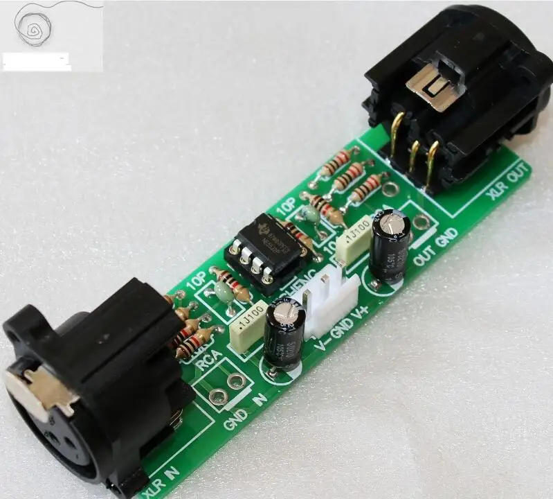 

XLR preamp, XLR/RCA (input) to XLR/RCA (output) signal transformation