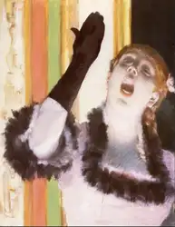Высокое качество картины маслом холст репродукции певица с перчатки (1878) Эдгара Дега ручная роспись