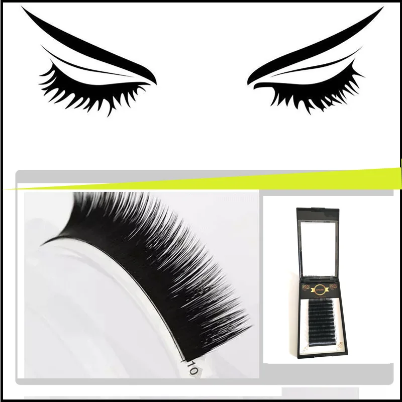 

Volume Auto Bloom Grafting False Eyelashes Extension Thick Novice Make Plant Soft 0.07mm
