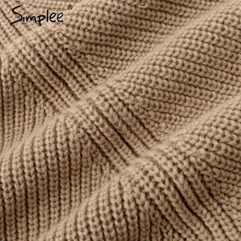 Simplee Knitted turtleneck cloak sweater Women Camel casual pullover Autumn winter streetwear women sweaters and pullovers 2018 Simplee Knitted turtleneck cloak sweater Women Camel casual pullover Autumn winter streetwear women sweaters and pullovers 2018