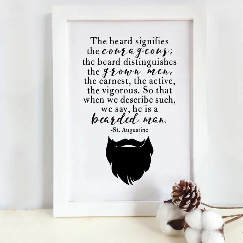 Bearded Man Print