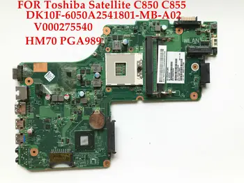 

Original laptop motherboard for Toshiba Satellite C850 C855 V000275540 DK10F-6050A2541801-MB-A02 SJTNV HM70 PGA989 Fully tested