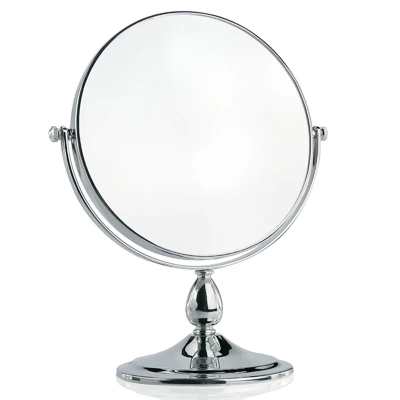 

8 inches Short feet desktop makeup mirror 10X magnifying Double side mirror metal bedroom Cosmetic mirror