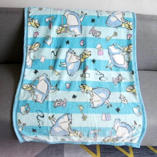

Princess Mickey Mininie Mouse Soft Flannel Small Size Throw Baby Blanket 70x100cm Marie Winnie Princess Frozen for Kids Dog Cat