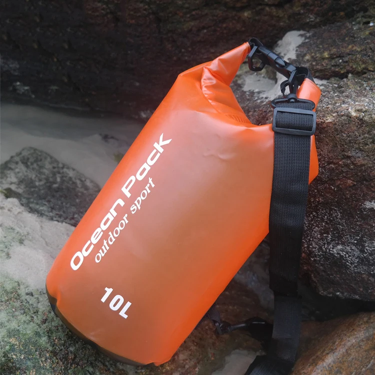 2/5/10/15/20L bolsa de deporte al aire libre impermeable de PVC Trekking bolsa a la deriva arriba piscina bolsas multi-función de Río Trekking bolsas