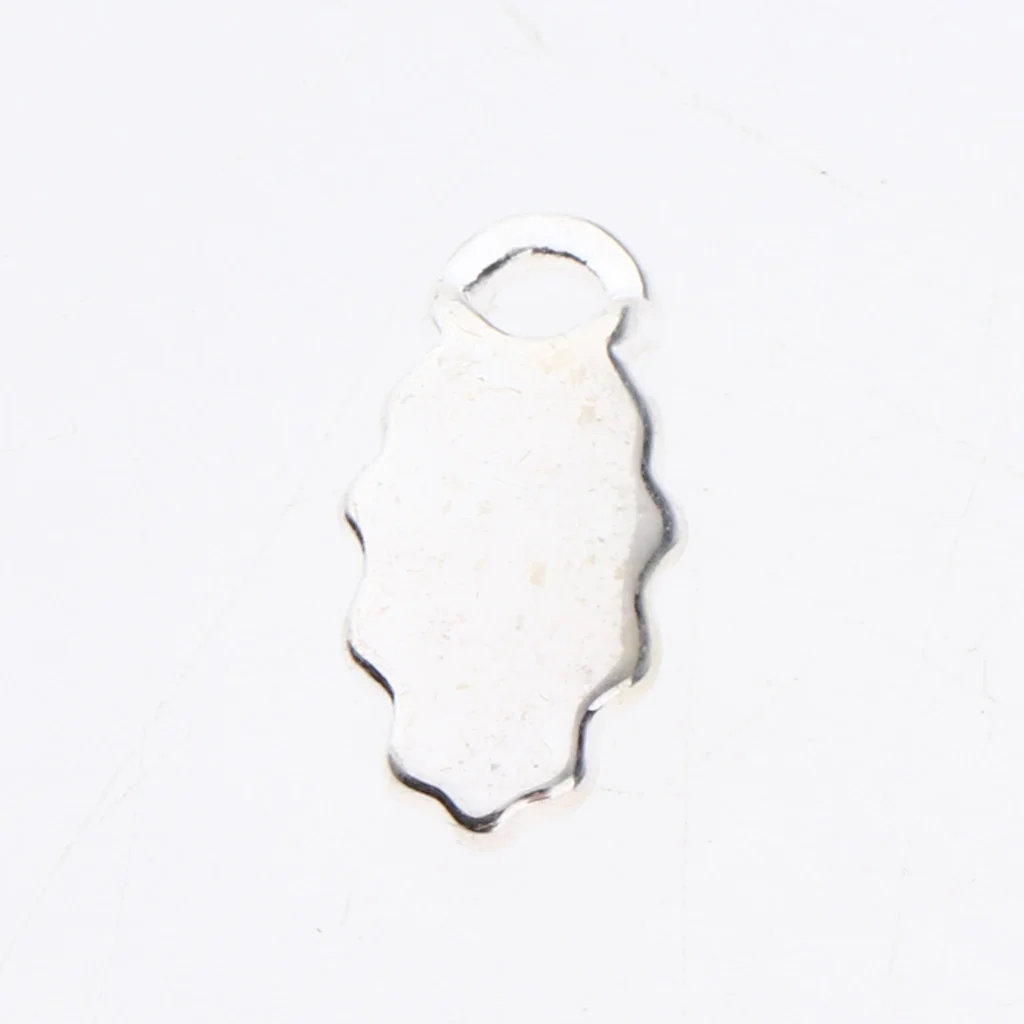 10 Pieces 2 Style Silver Plated Glue-on Flat Pad Bails for Earring Bails Pendants Charms Connector Jewelry Findings