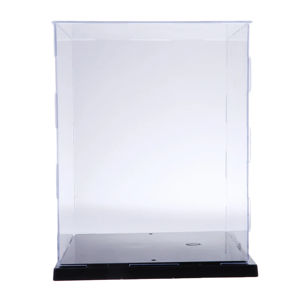 Transparent Display Case Model Dust-proof Box With LED Lights Acrylic Display Box