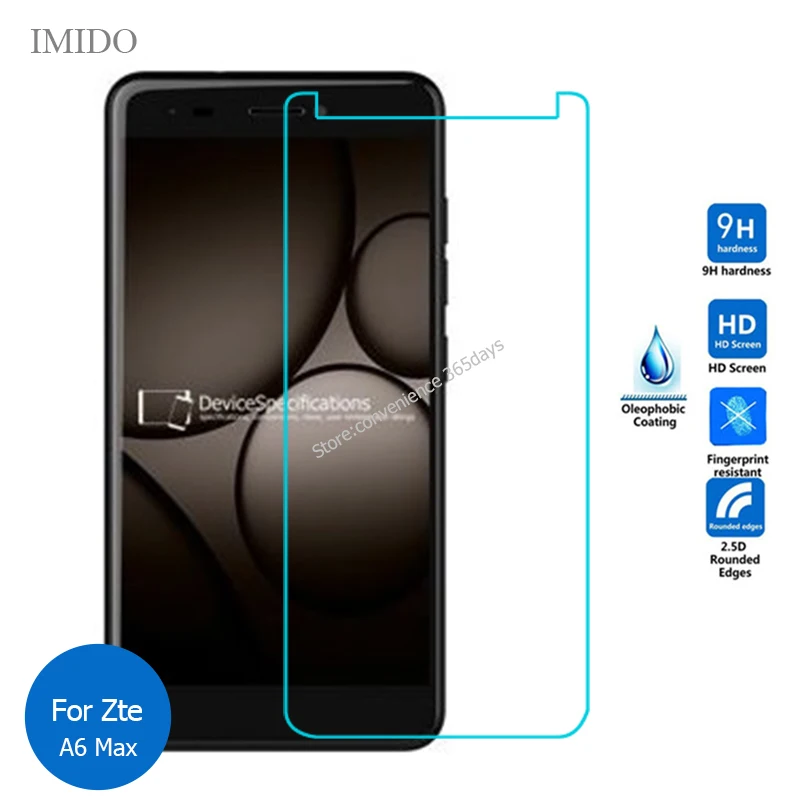 

For Zte Blade A6 Max Tempered Glass Screen Protector 2.5D 9H Safety Protective Film on A6Max A 6 Max