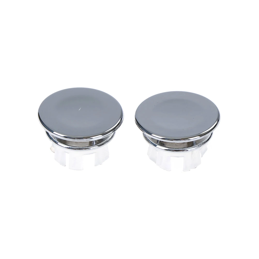 2pcs Basin Sink Round Overflow Cover Ring Insert Replacement Tidy