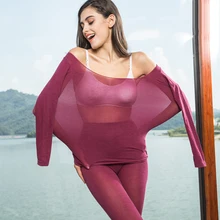 Зимние женские кальсоны, теплые термосы, нижнее белье для похудения, термобелье, наборы, 37 градусов, теплые, ультратонкие, эластичные кальсоны