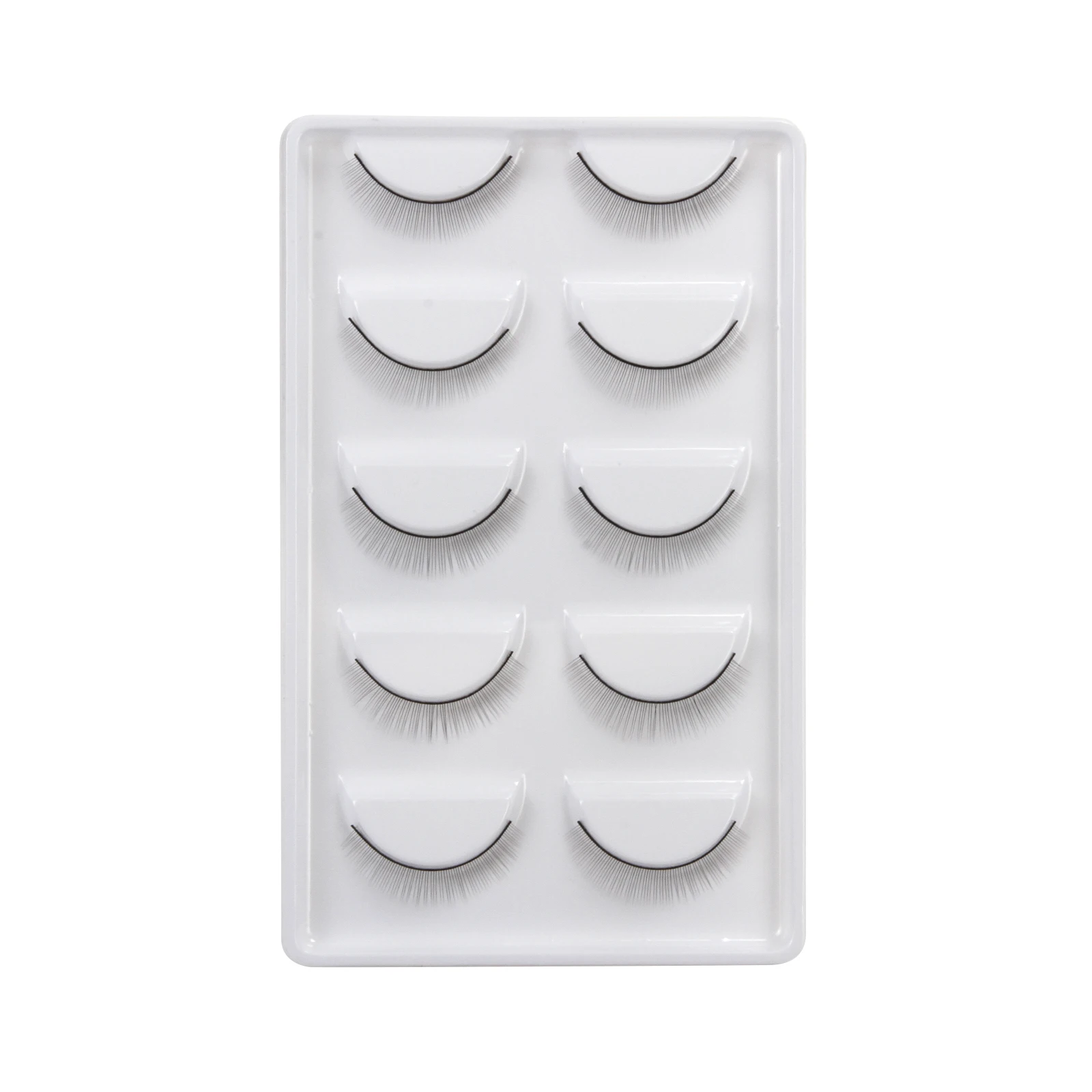 

5 Pairs/Set False Eyelashes Handmade Training Lashes For Beginners Teaching Lashes Eye Extension Tools Practice