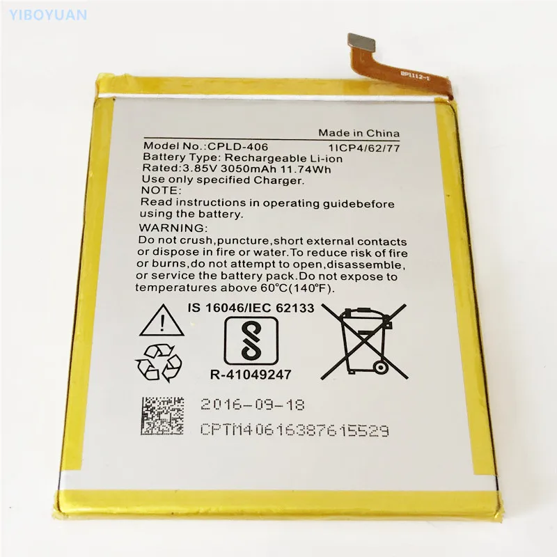 

3.8V 3050mAh CPLD-406 For Coolpad Mega 3 3503i Battery