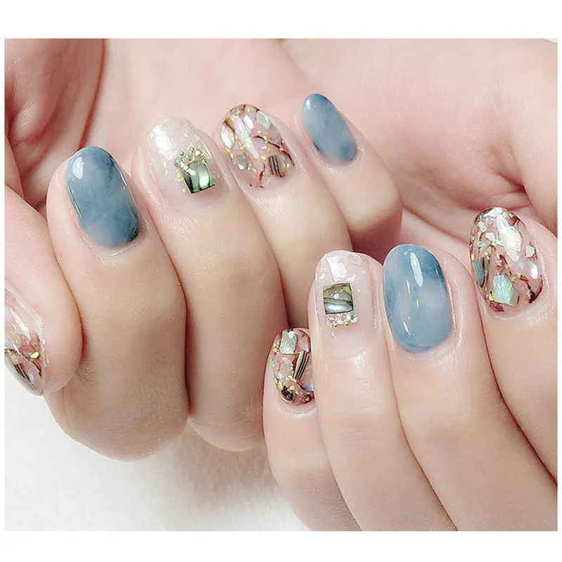 Natural Pearl Light Nail Seashell Slices Particle Crushed Shell Natural Pearl Light Nail Seashell Slices Particle Crushed Shell Manicure Set Art Glitter Decoration Tools In Rhinestones Decorations From Beauty