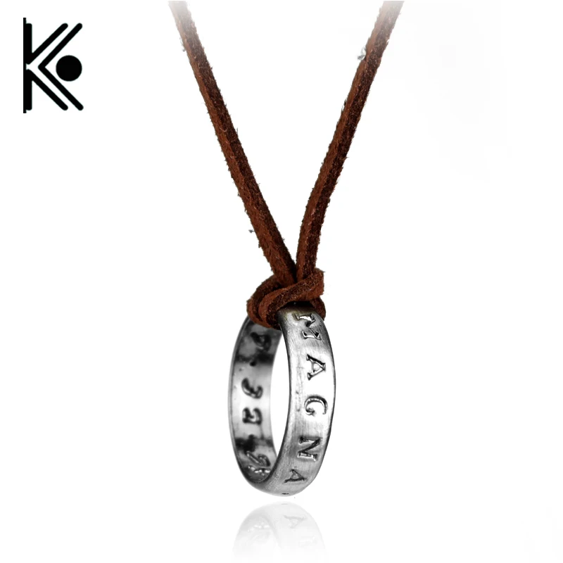 

Uncharted 4 A Thief's End Nathan Drake Pendant Cord Chain Necklace Accessories Collector's Edition Man's Jewelry cosplay