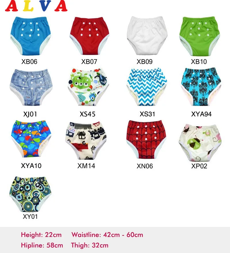 

U PICK 1pc 2019 NEW ALVA Bamboo Inner Anti-bacterial Baby Training Pant