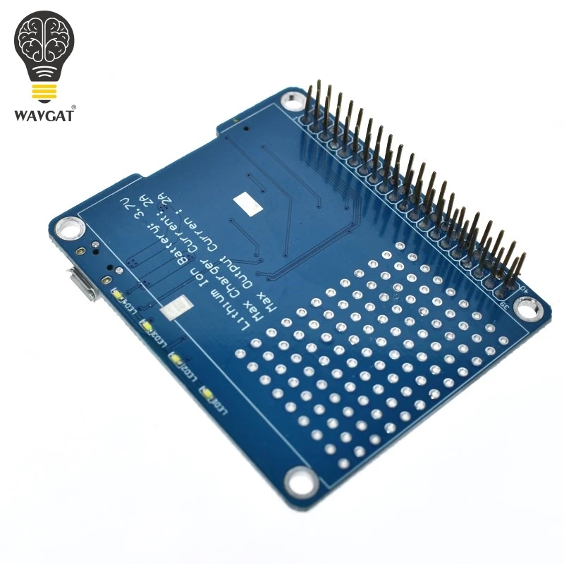 WAVGAT UPS HAT Board+ 1500mAh литиевая батарея для Raspberry Pi 3 Model B/Pi 2B/B+/A+ Модуль платы