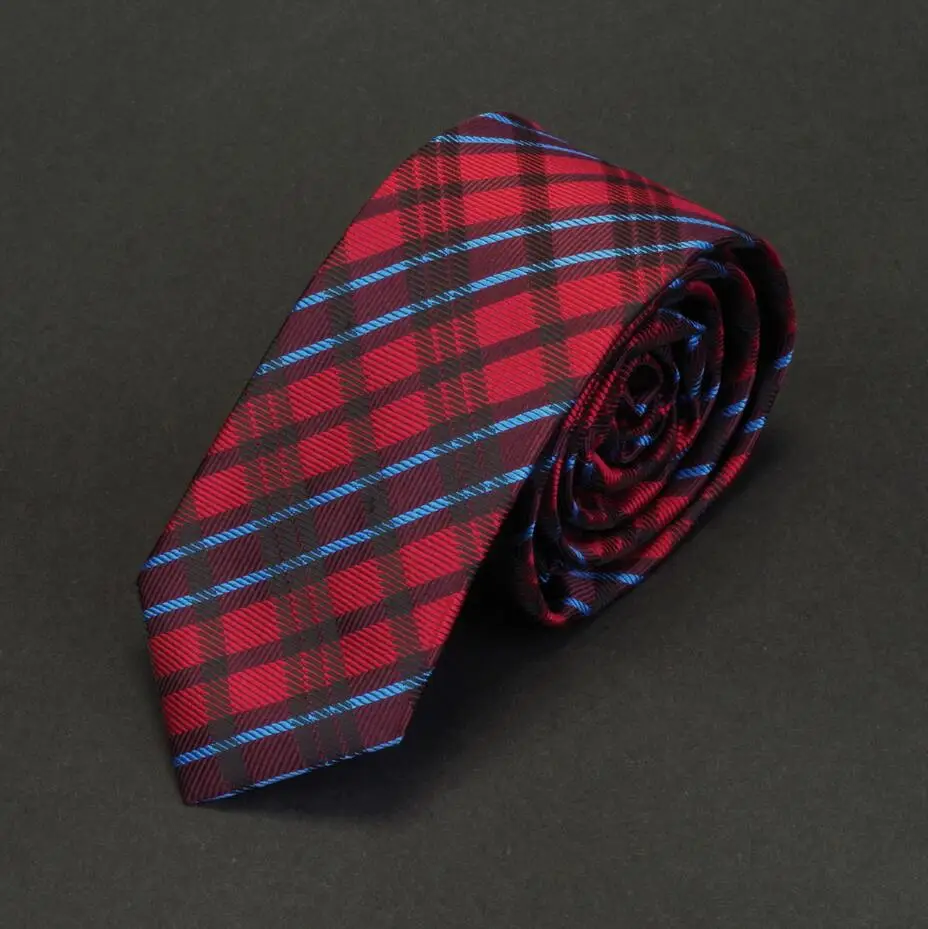 Ricnais качественный тонкий мужской галстук s 6 см галстук бизнес красный зеленый Свадебный галстук подарок gravata жаккардовые тканые Узкие галстуки для мужчин - Цвет: 15