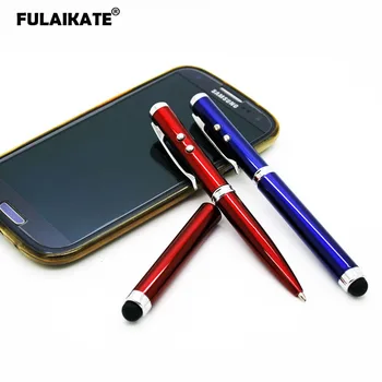 FULAIKATE タッチペンスタイラス Iphone XS 最大の携帯電話の金属ボールペンレーザー 4 1 多機能 ipad の空気