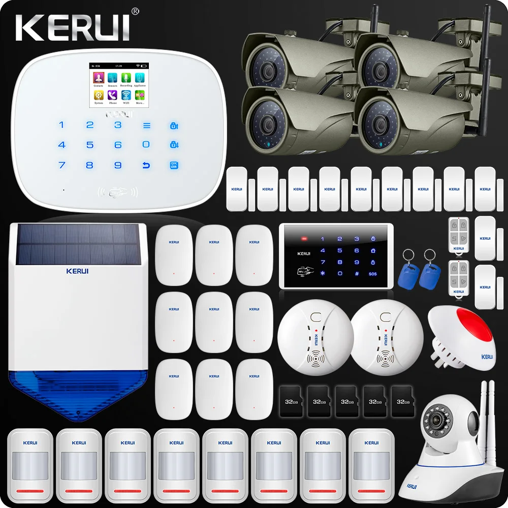 W193 3G WIFI PSTN GSM домашняя охранная ЖК дисплей с сенсорным экраном система охранной