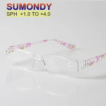 

SUMONDY Ultralight Integrated Unbreakable Reading Glasses Women Men Fashion Anti Fatigue Prescription Presbyopic Eyeglasses G391