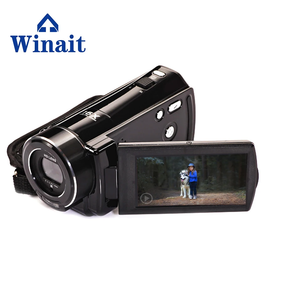 

China Full HD 1080P Digital Video Camera Mini Camera With 3'' Touch Screen NP-120B Lithium Battery 24 Mega Pixels Video Camera
