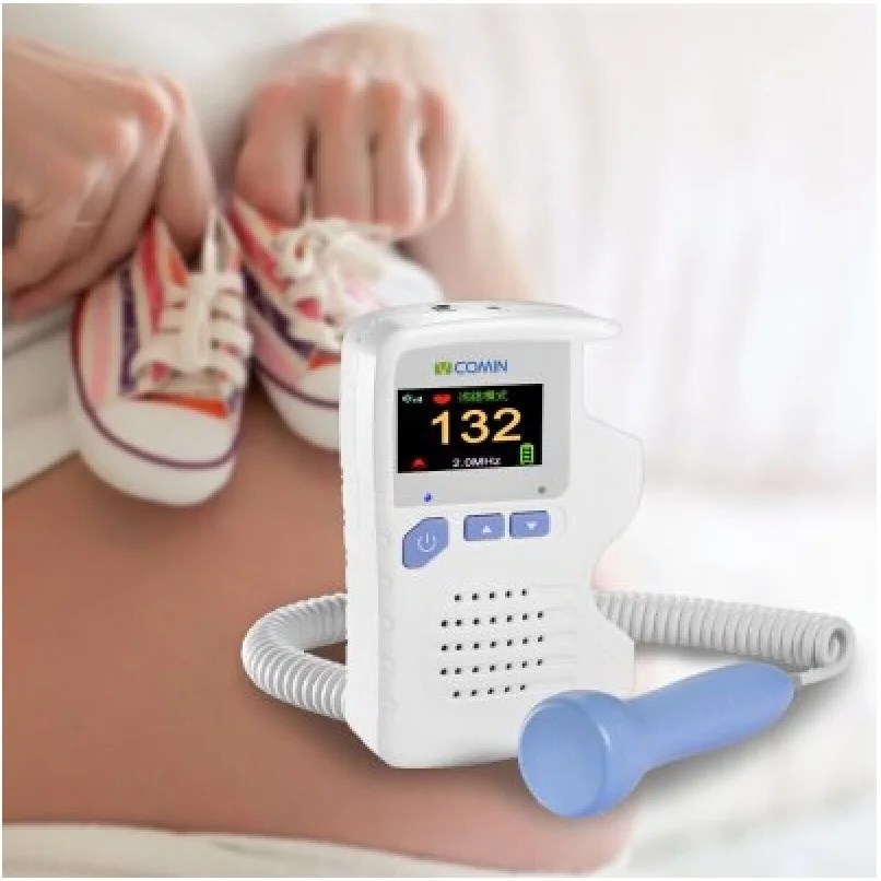 Doppler 2016 VCOMIN FD 200G 1.8inch LCD Baby Heart Rate ultrasonic monitor detector fetal doppler 2MHz CE Proved for Pregnant