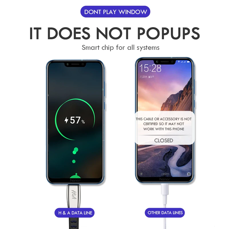 H&A Fast Charging Data Micro USB Cable For Samsung Xiaomi Redmi Huawei Cable For Android System Mobile Phone Cable Micro USB H&A Fast Charging Data Micro USB Cable For Samsung Xiaomi Redmi Huawei Cable For Android System Mobile Phone Cable Micro USB