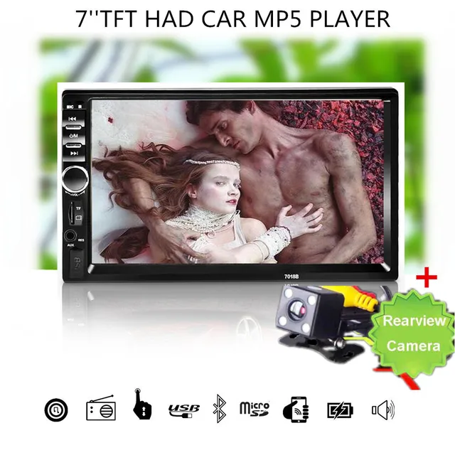 Cheap Car 7018B 2 DIN 7 Inch Bluetooth Audio In Dash Touch Screen Car radio Car Audio Stereo MP3 MP5 Player USB with Rearview Camera Cheap Car 7018B 2 DIN 7 Inch Bluetooth Audio In Dash Touch Screen Car radio Car Audio Stereo MP3 MP5 Player USB with Rearview Camera