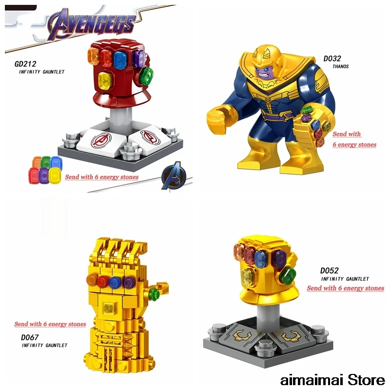

Locking Thanos Energy Stones Gloves Gauntlet Avengers 4 Eedgame Infinity War Iron Man Captain Marvel Hulk America SuperheroeGift