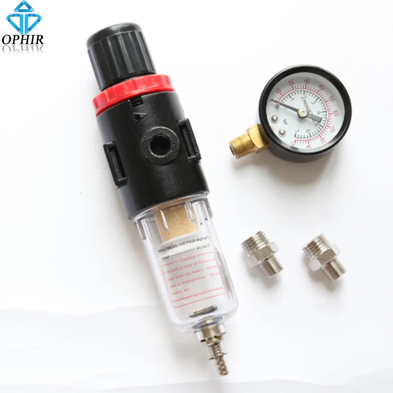 yotijar 3/8 Air Filter Regulator Trap Filter Airbrush Compressor yotijar 3/8 Air Filter Regulator Trap Filter Airbrush Compressor