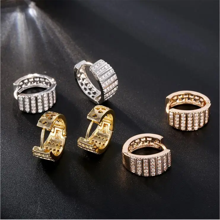 

UILZ Personality Fashion AAA Zircon Ladies Hoop Earrings Jewelry For Women Girls Party Dating Wedding Dress Accessories UE3231