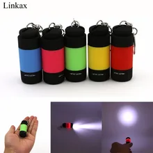 Handy Flashlight Ultra Bright Mini USB Rechargeable Led Light Lighting Lamp Flashlight Torch Keychain LED Light 5 Color