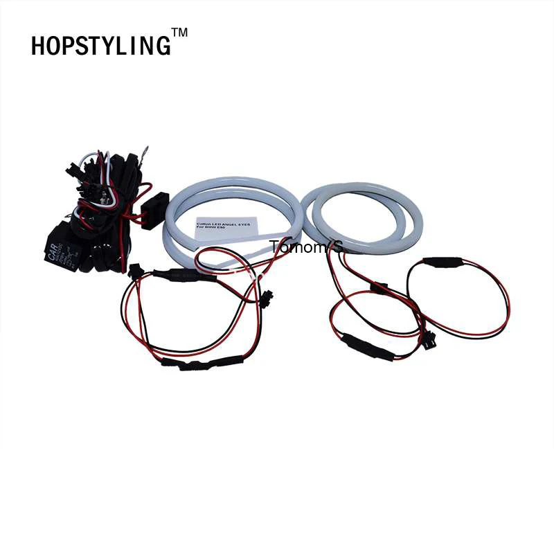 Hopstyling 2x(106 мм+ 131 мм) e90 2006-2011 хлопка SMD LED глаза ангела комплект Halo Кольцо для BMW 3 серии белый светодиодные фары автомобиля