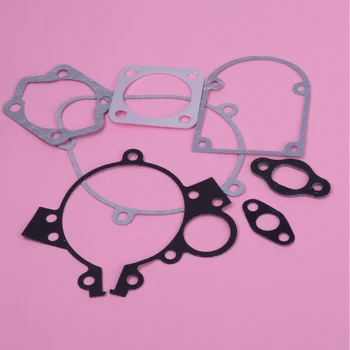 

DWCX New 1 Set Motorcycle Gas Engine Gasket Kit Metal & Paper Fit for 2 Stroke 49cc 66cc 80cc Motorized Bike