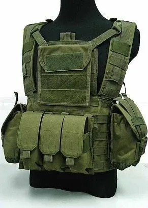 

New Tactical Molle Water Reservoir A-TACS FG Airsoft Combat RRV Vest