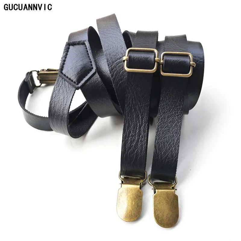 Подтяжки Cortex мужские Регулируемые повседневные с зажимом модные черные|men suspenders