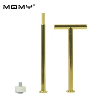 T Форма Золотой аксессуар десерт металла оптом стержень вечерние ручки Необычные смешанные цветные стержни для подставки под торты