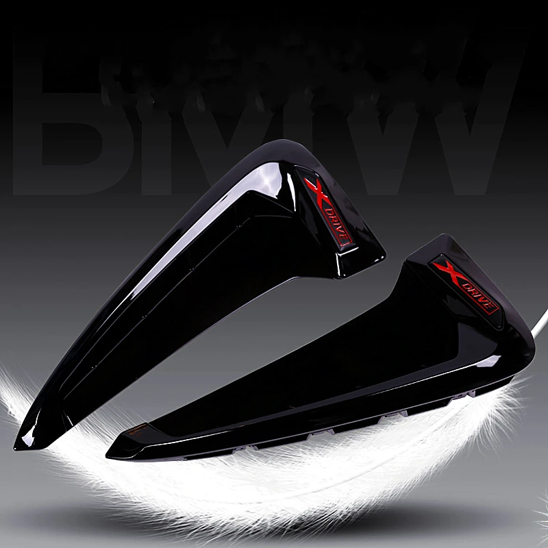 ABS Car Front Fender Side Air Vent Cover Trim For BMW general 1 2 3 4 5 6 Series X1 X2 X3 X4 X5 X6 Shark Gills 3D decoratation