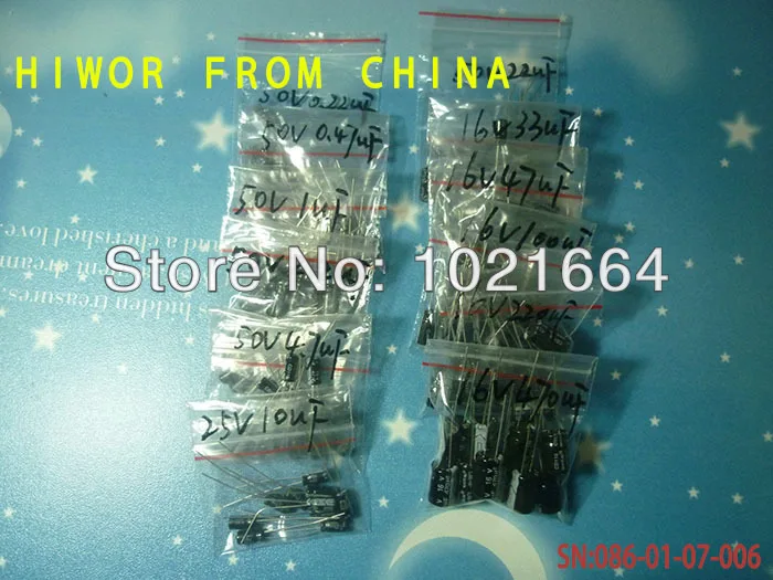( 120pcs/много) 12 values*10pcs=120pcs 0.22uf чтобы 470uf алюминиевый электролитический конденсатор