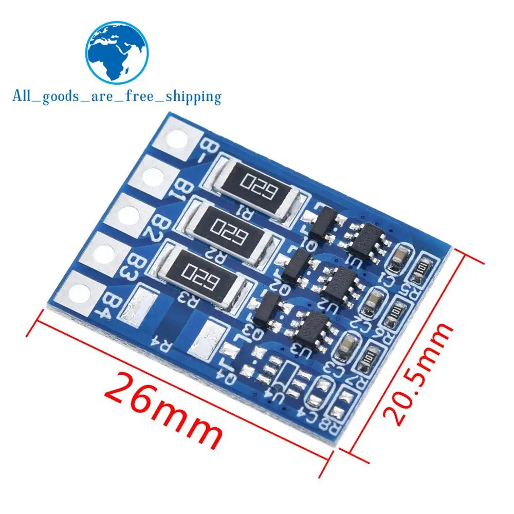 TZT 3S 4 2 v литий ионный lipo балансировочная плата полная зарядка аккумулятора