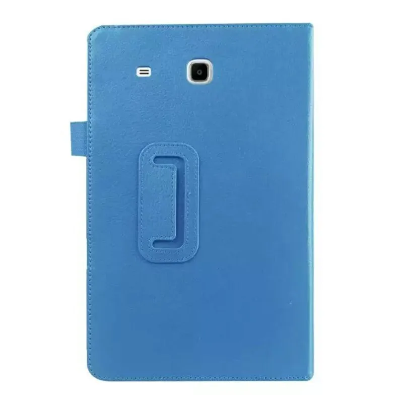 Высококачественный смарт-чехол из полиуретановой кожи для samsung Galaxy Tab E 9,6 T560 T561, тонкий защитный чехол для планшета+ пленка в подарок - Цвет: Blue