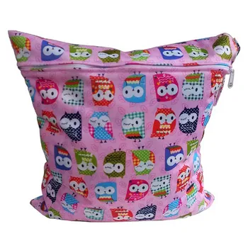 

Useful Diaper Bag Reusable Baby Cloth Diaper Nappy Wet&Dry Bag Swimmer Zipper Tote