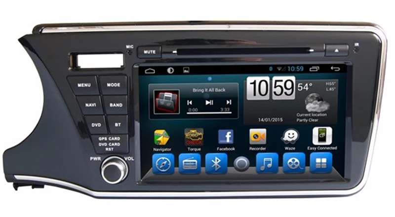 Best 9" in-Dash Android Car DVD Player with TV/BT GPS 3G WIFI DVR,Audio Radio Stereo,Car PC/multimedia headunit for Honda City 2014 7