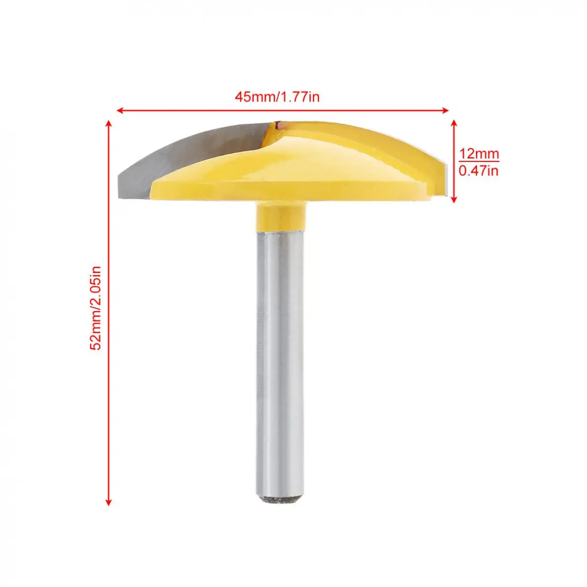 TORO 1/4 Inch Round Bottomed Line Milling Cutter with 1-3/4 Inch Blade for Particleboard / Multi-Layer Board/ Medium Fibre Board
