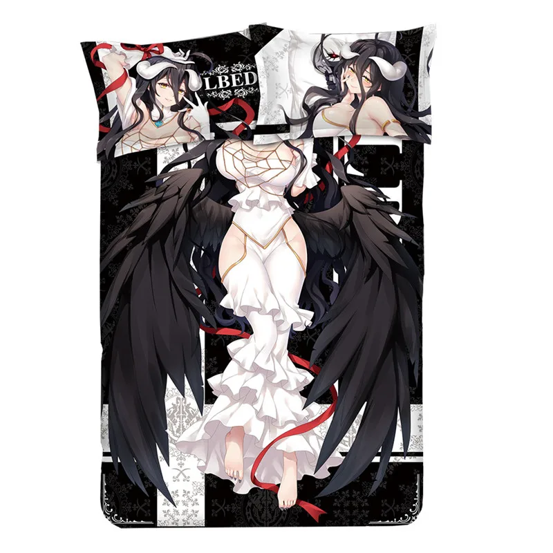Overlord Albedo кровать в стиле аниме простыни постельные принадлежности пододеяльник