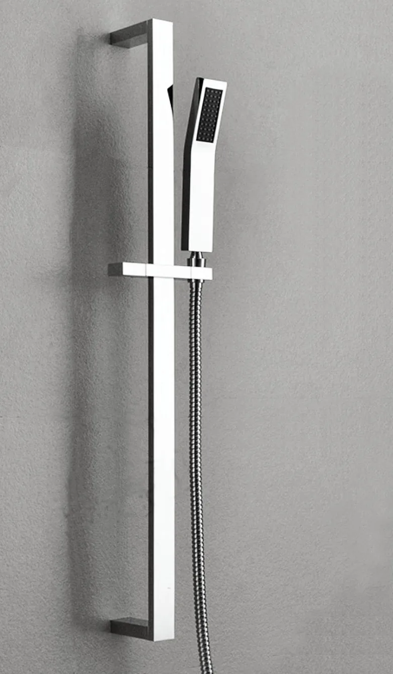 Free shipping Bathroom Slide Bar Hand Held Shower Bracket Holder Chrome